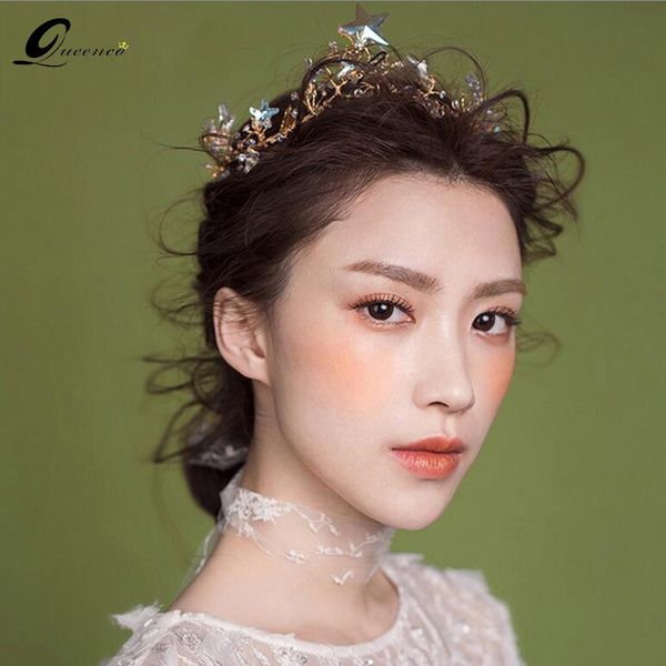 crystal stars bridal tiara earrings suit handmade wedding hair accessories prom headbands party headpiece hair ornaments, Golden;white
crystal stars bridal tiara earrings suit handmade wedding hair accessories prom headbands party headpiece hair ornaments, Golden;white