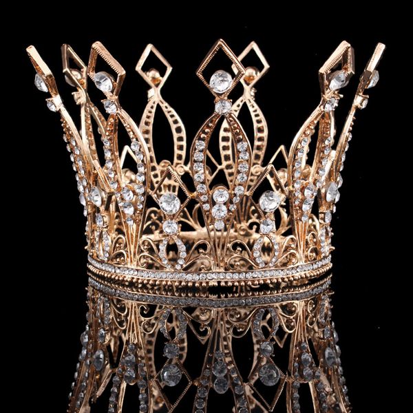 royal tiara headdress diadem for wedding crown jewelry pageant beauty contest rhinestone tiaras and crowns hair accessories, Golden;white
royal tiara headdress diadem for wedding crown jewelry pageant beauty contest rhinestone tiaras and crowns hair accessories, Golden;white