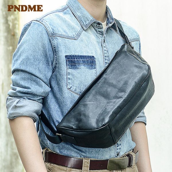 pndme casual genuine leather large capacity men's chest bag real cowhide multifunctional teens black shoulder messenger bags
pndme casual genuine leather large capacity men's chest bag real cowhide multifunctional teens black shoulder messenger bags