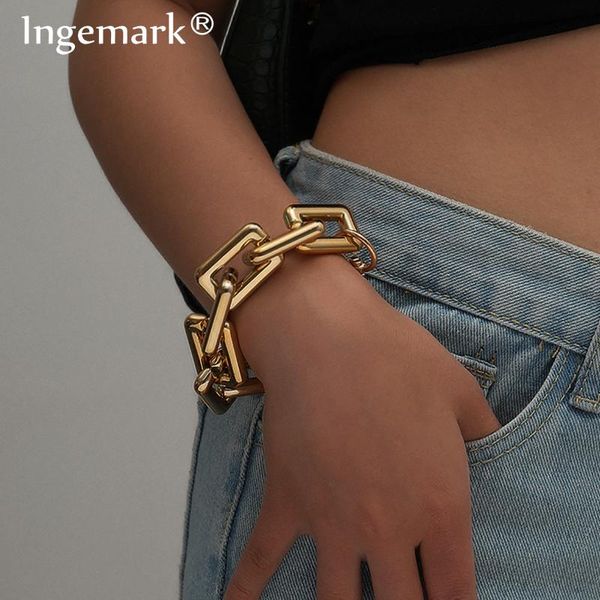 exaggerated boho punk ccb chain bracelet bangle women men armband steampunk cuban twisted lock bracelets friends hand jewelry, Black
exaggerated boho punk ccb chain bracelet bangle women men armband steampunk cuban twisted lock bracelets friends hand jewelry, Black