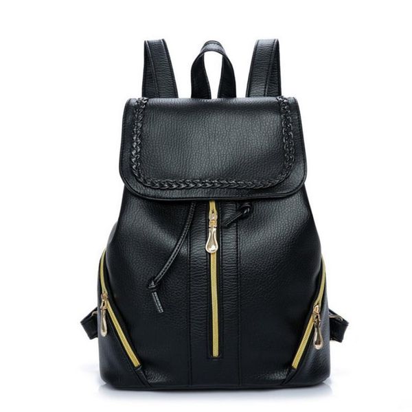 2020 waterproof women backpack fashion leather shoulder bags black color school travel bag for teenager girls backpack mochila
2020 waterproof women backpack fashion leather shoulder bags black color school travel bag for teenager girls backpack mochila