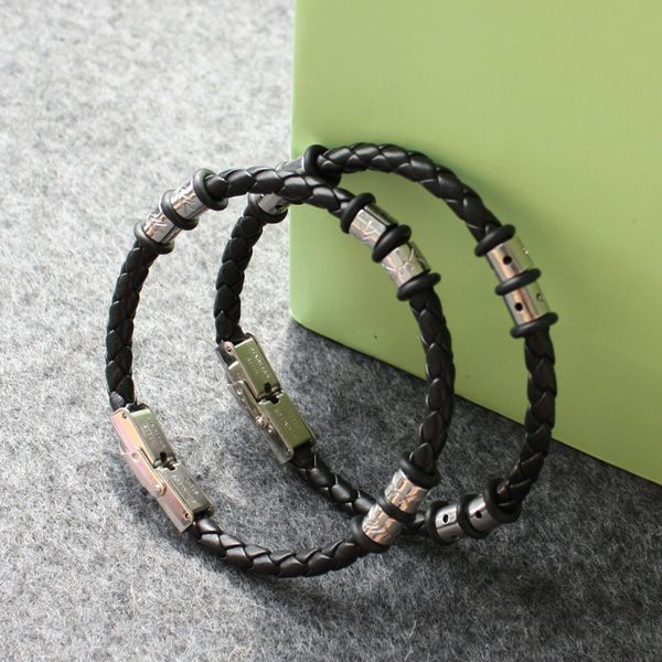 pu leather bracelet 21cm silver color stainless steel charm special jewelry for men father's day gift big discount, White
pu leather bracelet 21cm silver color stainless steel charm special jewelry for men father's day gift big discount, White