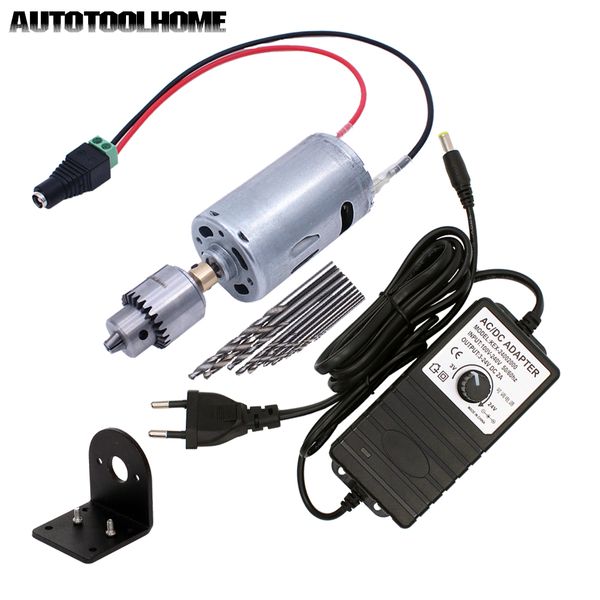 mini drill electric hand drill bits set dc 12-24v motor jt0 chuck power supply adapter with terminal diy drilling hole saw tools
mini drill electric hand drill bits set dc 12-24v motor jt0 chuck power supply adapter with terminal diy drilling hole saw tools