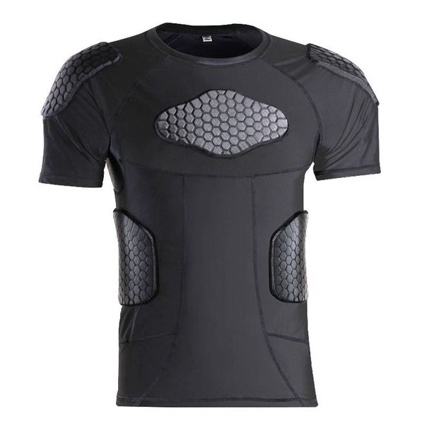 mens compression shirt gym t shirt padded rib protector tank goalkeeper jersey thicken eva sponge protective t-shirts sport, Black;blue
mens compression shirt gym t shirt padded rib protector tank goalkeeper jersey thicken eva sponge protective t-shirts sport, Black;blue