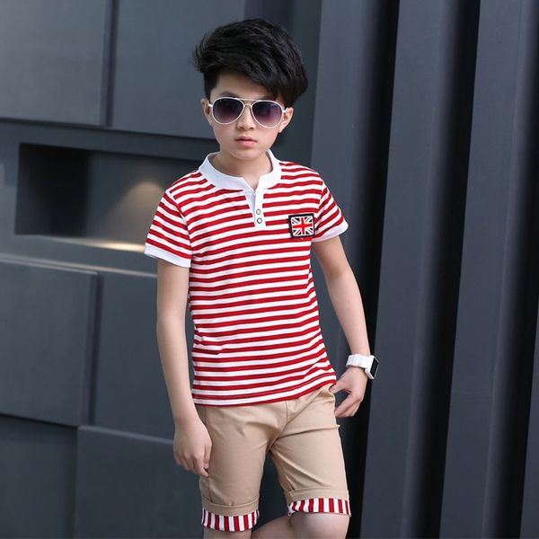 2020 new children's boys summer clothes set 2 pieces suits fashion striped printed cotton kids clothing set navy blue /red, White
2020 new children's boys summer clothes set 2 pieces suits fashion striped printed cotton kids clothing set navy blue /red, White