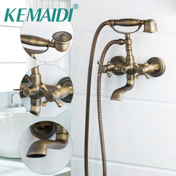 kemaidi telephone shape antique bass wall mounted bathroom bathtub mix tap waterfall faucets handheld shower head
kemaidi telephone shape antique bass wall mounted bathroom bathtub mix tap waterfall faucets handheld shower head