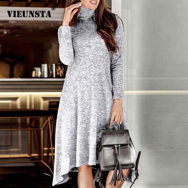 vieunsta women turtleneck warm knitted sweater dress autumn winter long sleeve irregular dress elegant solid ladies party, Black;gray
vieunsta women turtleneck warm knitted sweater dress autumn winter long sleeve irregular dress elegant solid ladies party, Black;gray