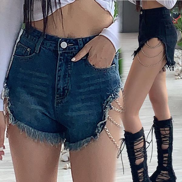 women's jeans women high waist dark pocket hole design shorts 2021 hip hop metal, Blue
women's jeans women high waist dark pocket hole design shorts 2021 hip hop metal, Blue