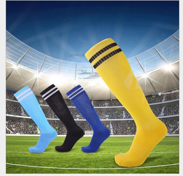 football socks with two bars thickened towel bottom and breathing and sweat absorbing stockings, Black
football socks with two bars thickened towel bottom and breathing and sweat absorbing stockings, Black