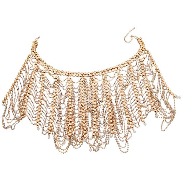 full rhinestone body harness necklace summer ladies shoulder body chain tassel chain multi-layer tassel bikini pullover, Slivery;golden
full rhinestone body harness necklace summer ladies shoulder body chain tassel chain multi-layer tassel bikini pullover, Slivery;golden