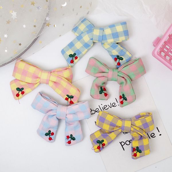 new korean fashion children hairpins hair accessories simple sweet girl students lattice fabric embroidery cherry duckbill clip, Slivery;white
new korean fashion children hairpins hair accessories simple sweet girl students lattice fabric embroidery cherry duckbill clip, Slivery;white