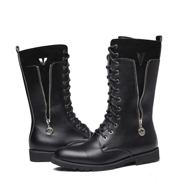 mens mid calf boots mens cowboy black platform boots mens punk shoes large size 37-46 military leather boots botas hombre cuero
mens mid calf boots mens cowboy black platform boots mens punk shoes large size 37-46 military leather boots botas hombre cuero