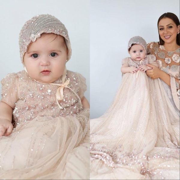 bling bling flower girl dresses champagne baby christening gowns full sequins baptism outfits bead formal infant wear with bonnet, White;blue
bling bling flower girl dresses champagne baby christening gowns full sequins baptism outfits bead formal infant wear with bonnet, White;blue