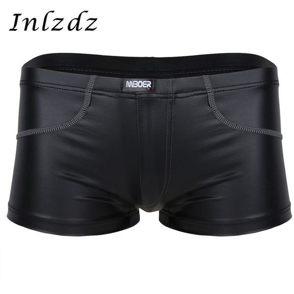 gay underwear men lingerie patent leather boxer briefs shorts underwear male underpants lingerie exotic panties, Black;white
gay underwear men lingerie patent leather boxer briefs shorts underwear male underpants lingerie exotic panties, Black;white