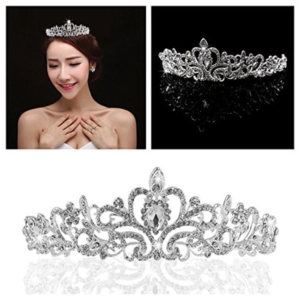 wedding tiara rhinestones crystal bridal headband pageant princess crown 
wedding tiara rhinestones crystal bridal headband pageant princess crown