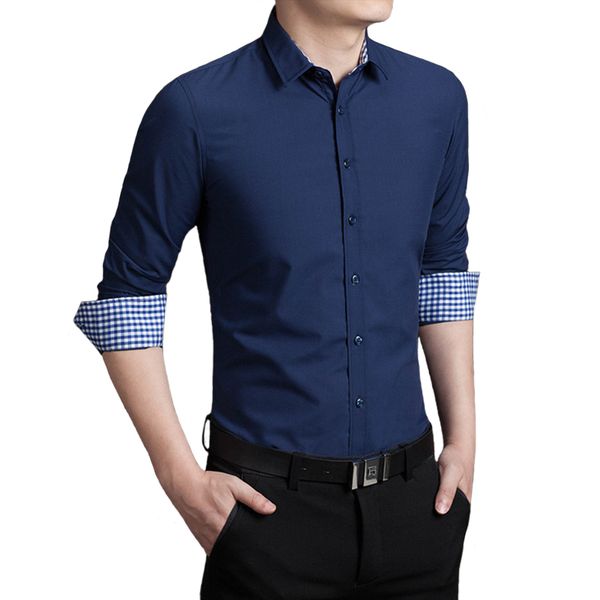 2019 new fashion casual shirt men's long-sleeved slim men's casual button shirt business dress clothes ing, White;black
2019 new fashion casual shirt men's long-sleeved slim men's casual button shirt business dress clothes ing, White;black