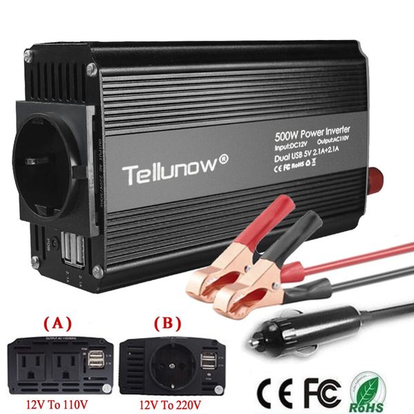 500w power inverter dc 12v to 110v/220v ac car inverter with 4.2a dual usb car adapter voltage transformer power converter mute
500w power inverter dc 12v to 110v/220v ac car inverter with 4.2a dual usb car adapter voltage transformer power converter mute