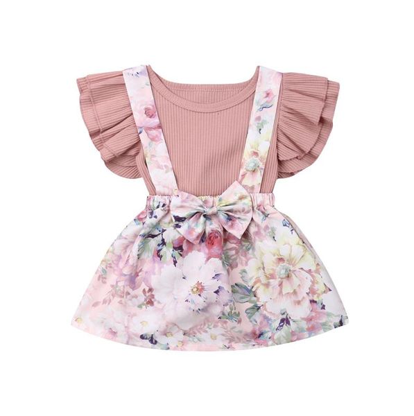 2020 summer new baby clothing newborn baby kids girls short sleeve romper +suspender skirt overalls dress 2pcs outfit, White
2020 summer new baby clothing newborn baby kids girls short sleeve romper +suspender skirt overalls dress 2pcs outfit, White
