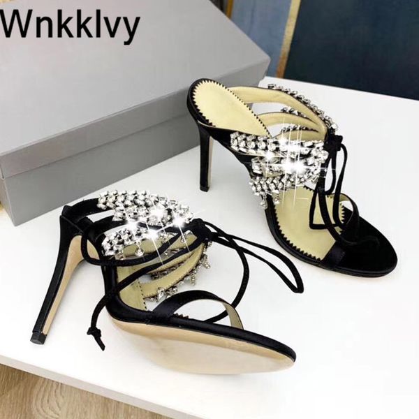 bling bling sandals women thin high heel 2020 summer bridal wedding shoes crystal rhinestone t-show silk party shoes, Black
bling bling sandals women thin high heel 2020 summer bridal wedding shoes crystal rhinestone t-show silk party shoes, Black
