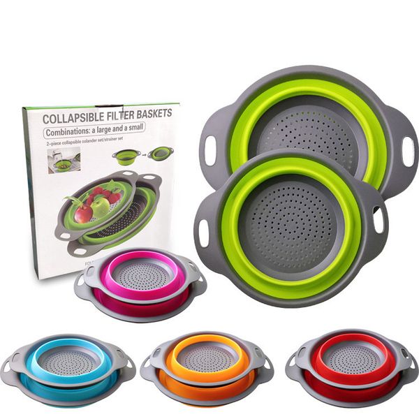 2pcs/set folding collapsible silicone colander strainer kitchen fruit filter basket fruit vegetable colander kitchen storage bowl
2pcs/set folding collapsible silicone colander strainer kitchen fruit filter basket fruit vegetable colander kitchen storage bowl