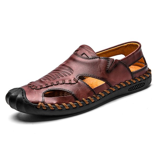 fashion sandals men leather men shoes casual comfortable summer shoes sandals beach outdoor water wear-resistant rubber, Black
fashion sandals men leather men shoes casual comfortable summer shoes sandals beach outdoor water wear-resistant rubber, Black