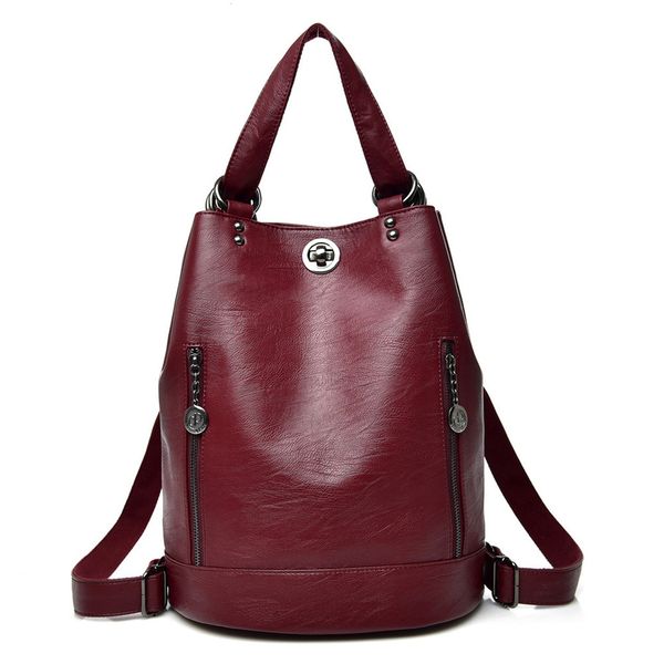 female backpack mochila feminina casual multifunction women leather backpack female shoulder bag sac a dos travel back pack 
female backpack mochila feminina casual multifunction women leather backpack female shoulder bag sac a dos travel back pack