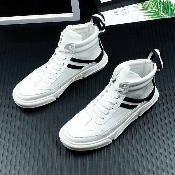 men's vulcanized shoes leisure korean version fashion trend of high-shoes sports cushioning white men's, Black
men's vulcanized shoes leisure korean version fashion trend of high-shoes sports cushioning white men's, Black