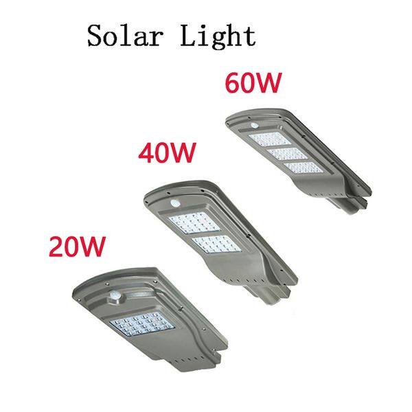 

LED Parking Lot Lighting Solar Street Lights 20w 40w Radar Sensor Security Spot Light Waterproof Dusk to Dawn Outdoor Lamp