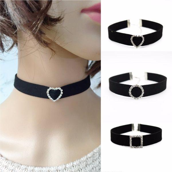 1 pc korean fashion punk gothic collar choker necklace black velvet heart round square necklace women jewelry wholesale, Silver
1 pc korean fashion punk gothic collar choker necklace black velvet heart round square necklace women jewelry wholesale, Silver