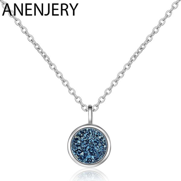 anenjery 925 sterling silver necklace blue crystal fragment kyanite star planet necklace for women chain choker s-n373
anenjery 925 sterling silver necklace blue crystal fragment kyanite star planet necklace for women chain choker s-n373