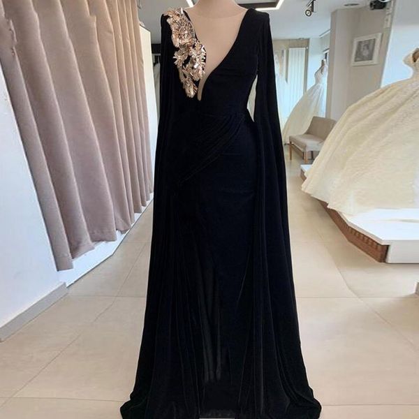 plus size mermaid prom evening dresses long cocktail dresses long sleeve dress, Black
plus size mermaid prom evening dresses long cocktail dresses long sleeve dress, Black