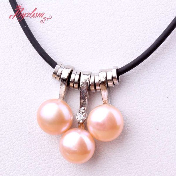natural 3 pc freshwater pearl round stone beads silver plated pendant leather necklace for women christmas new year gift 17
natural 3 pc freshwater pearl round stone beads silver plated pendant leather necklace for women christmas new year gift 17