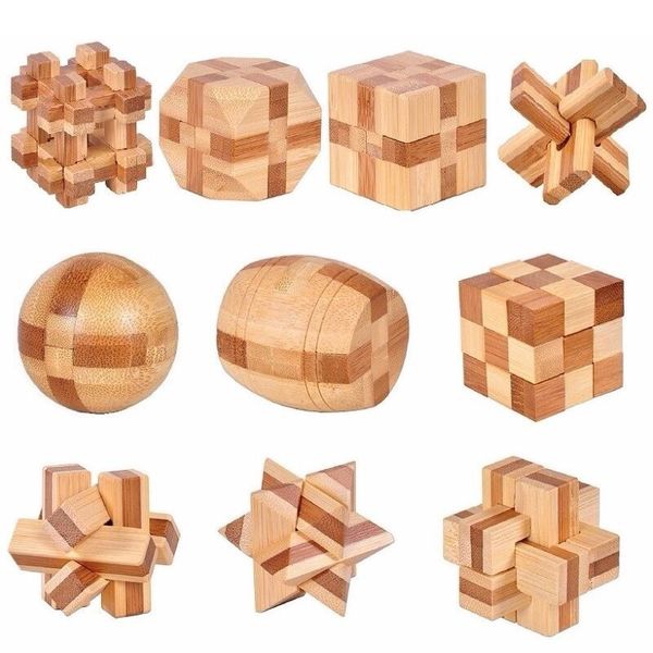 10 pcs/set 3d handmade vintage ming luban lock wooden toys adults puzzle children christmas gift y200414
10 pcs/set 3d handmade vintage ming luban lock wooden toys adults puzzle children christmas gift y200414