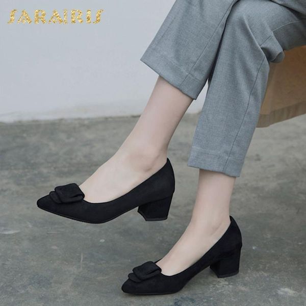 sarairis 2020 new fashion dropship flock chunky heels office pumps woman shoes pointed toe slip-on classics shoes women pumps, Black
sarairis 2020 new fashion dropship flock chunky heels office pumps woman shoes pointed toe slip-on classics shoes women pumps, Black