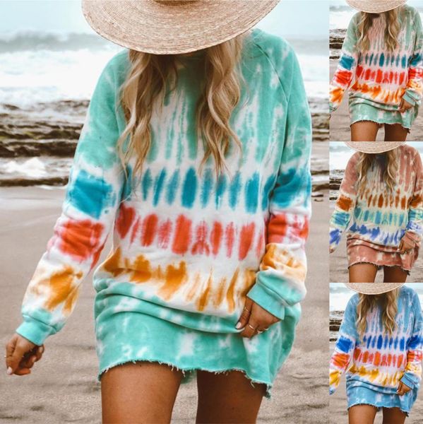 tie-dye printed boho dress casual long sleeve loose mini dress o-neck beach sundress women vestidos 2020 fashion, Black;gray
tie-dye printed boho dress casual long sleeve loose mini dress o-neck beach sundress women vestidos 2020 fashion, Black;gray