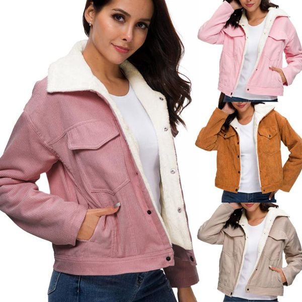 women's jackets coat women thick winter warm lining coats fashion velvet corduroy outwear chaquetas mujer 2021#guahao, Black;brown
women's jackets coat women thick winter warm lining coats fashion velvet corduroy outwear chaquetas mujer 2021#guahao, Black;brown