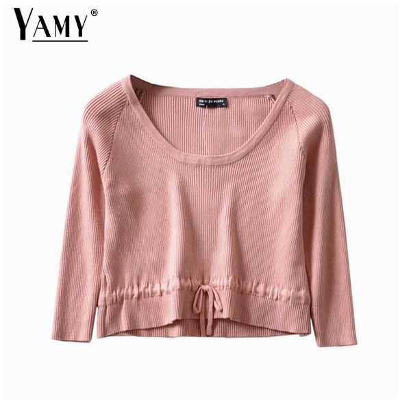 winter fall 2019 sweater women drawstring knitted sweaters kawaii crop sweater cropped knit korean pullovers, White;black
winter fall 2019 sweater women drawstring knitted sweaters kawaii crop sweater cropped knit korean pullovers, White;black