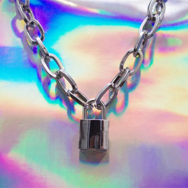 men women handmade chain choker metal necklace square lock lockable collar heavy duty choker necklace, Golden;silver
men women handmade chain choker metal necklace square lock lockable collar heavy duty choker necklace, Golden;silver
