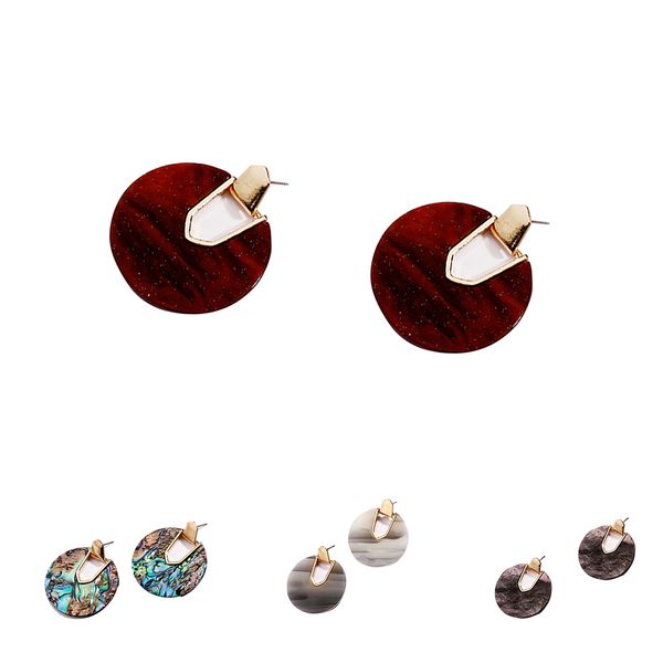 vintage geometric women earrings girls alloy acetate plate eardrops round ear stud jewelry, Silver
vintage geometric women earrings girls alloy acetate plate eardrops round ear stud jewelry, Silver
