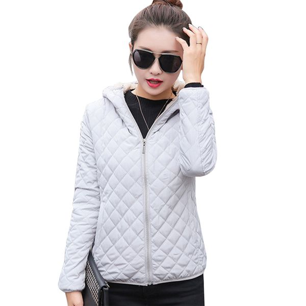 women winter warm hooded coat fashion thick outwear jackets ty53, Black;white