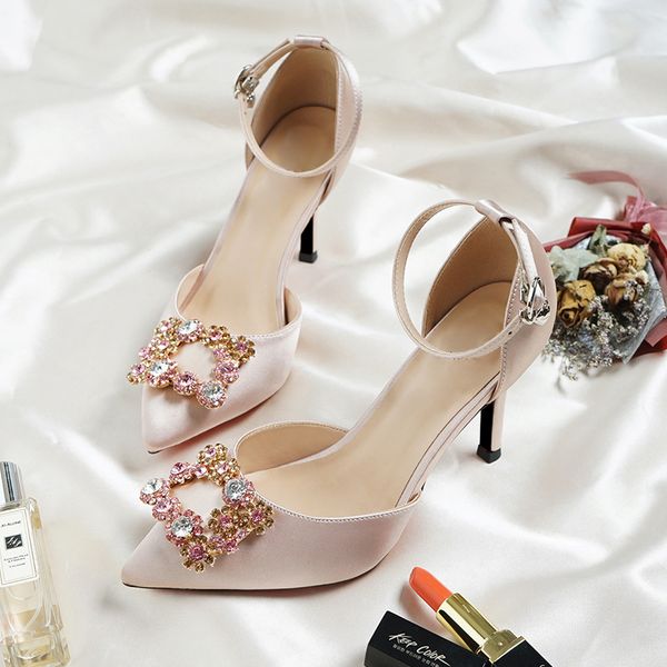 bridal wedding sandals women high heels champagne color bridesmaid crystal diamond satin material ankle strap bridesmaid shoes s20326, Black
bridal wedding sandals women high heels champagne color bridesmaid crystal diamond satin material ankle strap bridesmaid shoes s20326, Black