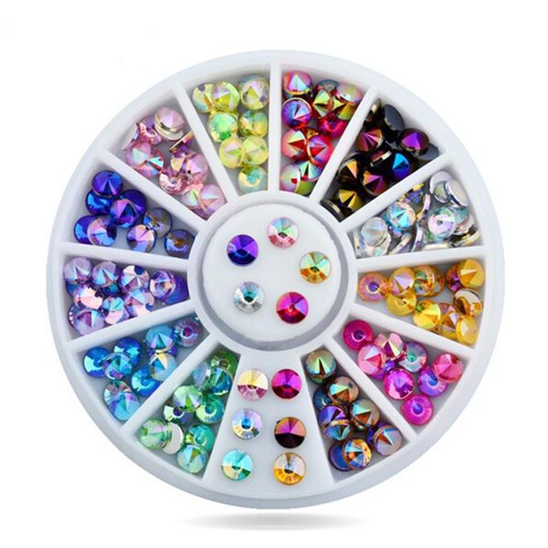 1pc 12 colors nail art decoration round wheel diy colorful sharp crystal 3d nail rhinestone home decorations, Silver;gold
1pc 12 colors nail art decoration round wheel diy colorful sharp crystal 3d nail rhinestone home decorations, Silver;gold