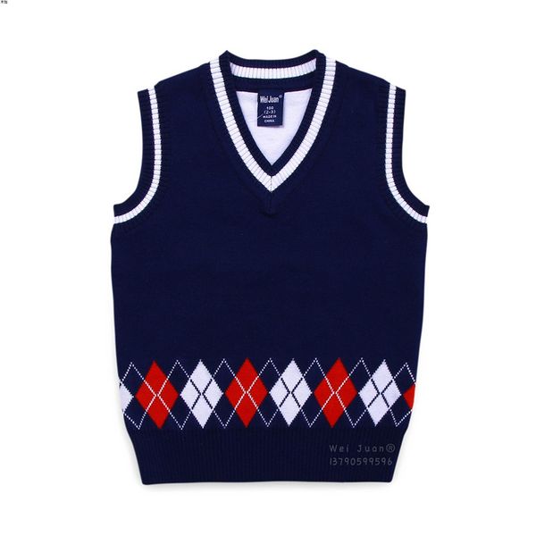 children's knitted vest for preppy style boy's pure cotton sweater v collar waistcoat new autumn/winter 2020 children's knitt, Blue
children's knitted vest for preppy style boy's pure cotton sweater v collar waistcoat new autumn/winter 2020 children's knitt, Blue