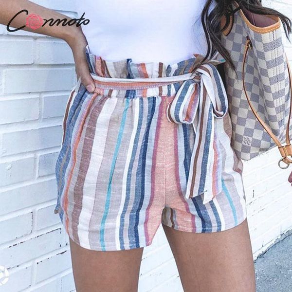 conmoto fashion casual striped shorts women 2019 summer high street sashes high waist shorts female holiday bottoms, White;black
conmoto fashion casual striped shorts women 2019 summer high street sashes high waist shorts female holiday bottoms, White;black