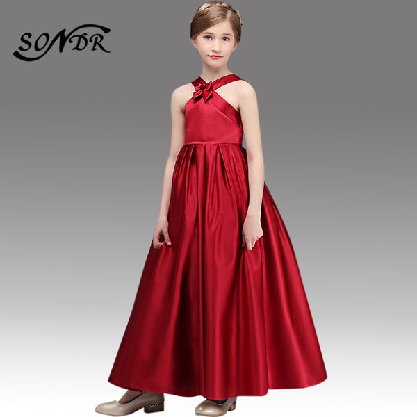 flower girl dresses burgundy ht118 vintage halter a line girls communion dresse sleeveless bow flower girls gowns costumes 2020, Red;yellow
flower girl dresses burgundy ht118 vintage halter a line girls communion dresse sleeveless bow flower girls gowns costumes 2020, Red;yellow