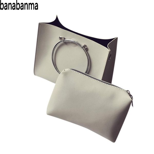 banabanma fashion women hobo pu leather shoulder bag messenger satchel lady metal ring handbag and purse bags for women 2018 z40
banabanma fashion women hobo pu leather shoulder bag messenger satchel lady metal ring handbag and purse bags for women 2018 z40