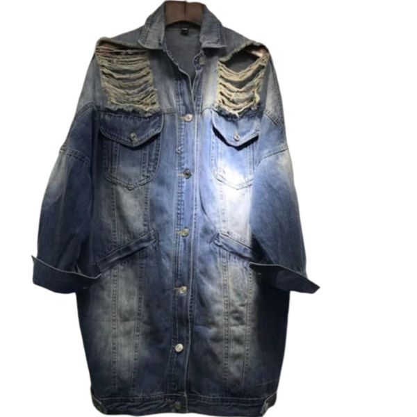 2019 autumn tide long loose coat women holes cowboy windbreaker beharajuku chaqueta mujer riverdale streetwear bts jackets, Black;brown
2019 autumn tide long loose coat women holes cowboy windbreaker beharajuku chaqueta mujer riverdale streetwear bts jackets, Black;brown