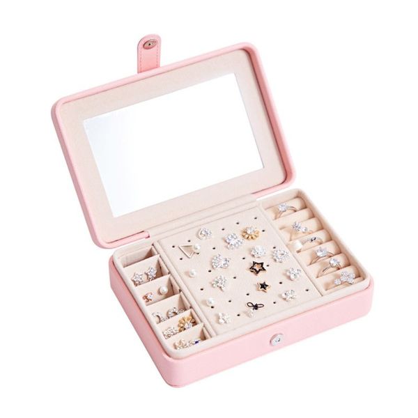 new portable pu fresh simple earring plate jewelry storage box earrings ring multi-function jewellery case a0nf, Pink;blue
new portable pu fresh simple earring plate jewelry storage box earrings ring multi-function jewellery case a0nf, Pink;blue