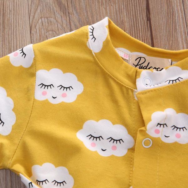 newborn baby girl ruffle cloud printing romper jumpsuit pajamas long sleeve soft warm clothes outfits, Blue
newborn baby girl ruffle cloud printing romper jumpsuit pajamas long sleeve soft warm clothes outfits, Blue