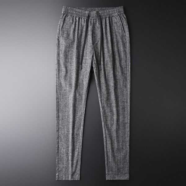 men's pants linen men plus size 4xl spring vertical stripe breathable mens voguehommes slim elastic waist, Black
men's pants linen men plus size 4xl spring vertical stripe breathable mens voguehommes slim elastic waist, Black